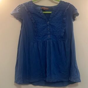 Blue Gloria Vanderbilt Top, Size XL